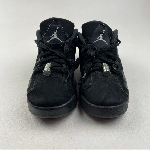 Nike Air Jordan 6 Retro Low GG Size 7Y (768878 022) Black/Sunblush/Silver - Picture 2 of 6